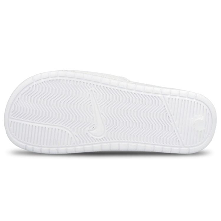 Nike Benassi JDI Athleisure Rubber Sole Slide Slippers Men's White 801779-114