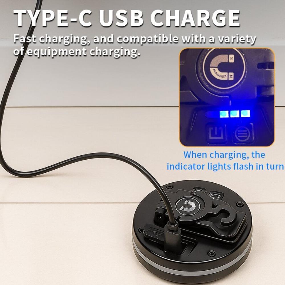 Newest EDC Multifunctional Camping Light with Multiple Light Sources Outdoor RGB Atmosphere Light Portable Hat Clip Hook Magnet