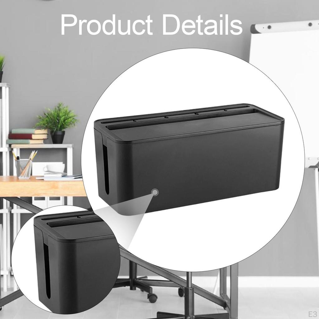 Cable Management Box Cord Cover Decoration Multifunction Creative Holder Case Organizer for