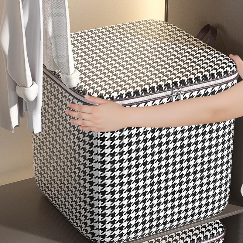 Thickened Quilt Clothes Storage Bag with Zipper Large Capacity Dustproof Quilt Clothes Pillow Organizer Box 100L-180L