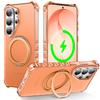 Applicable to Samsung S26Ultra Wave Magnetic Stand Mobile Phone Case S26Plus Rotary Stand S26 Protective Case