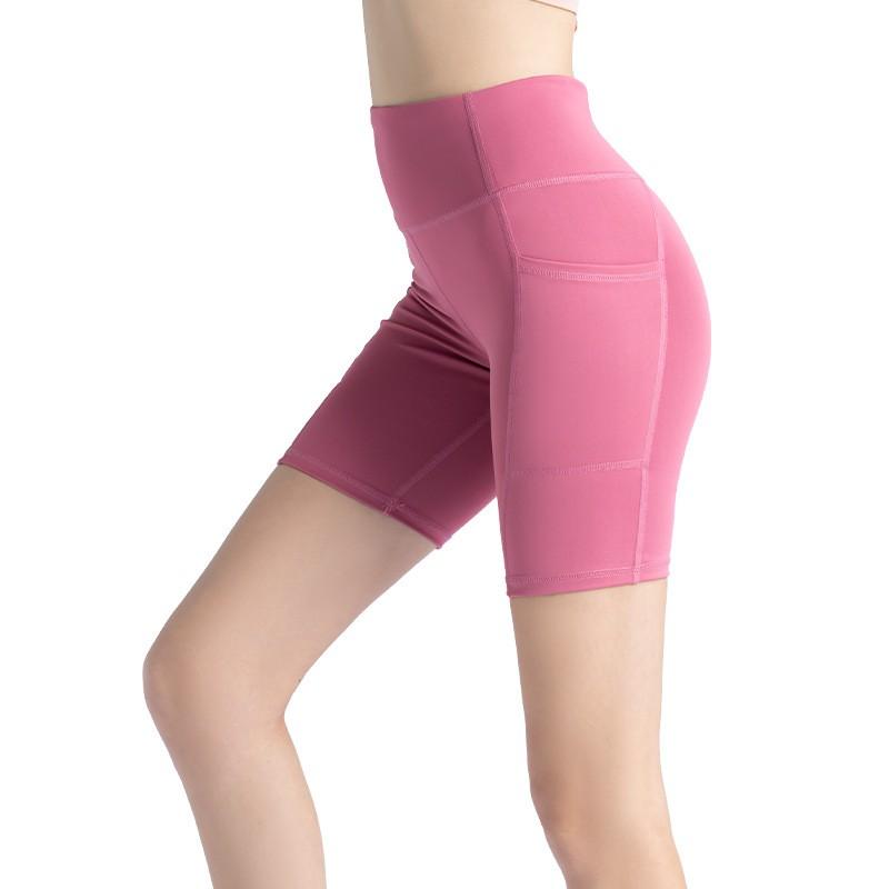 High-Waisted Compression Capri Leggings Women Yoga Running Fitness With Side Pockets