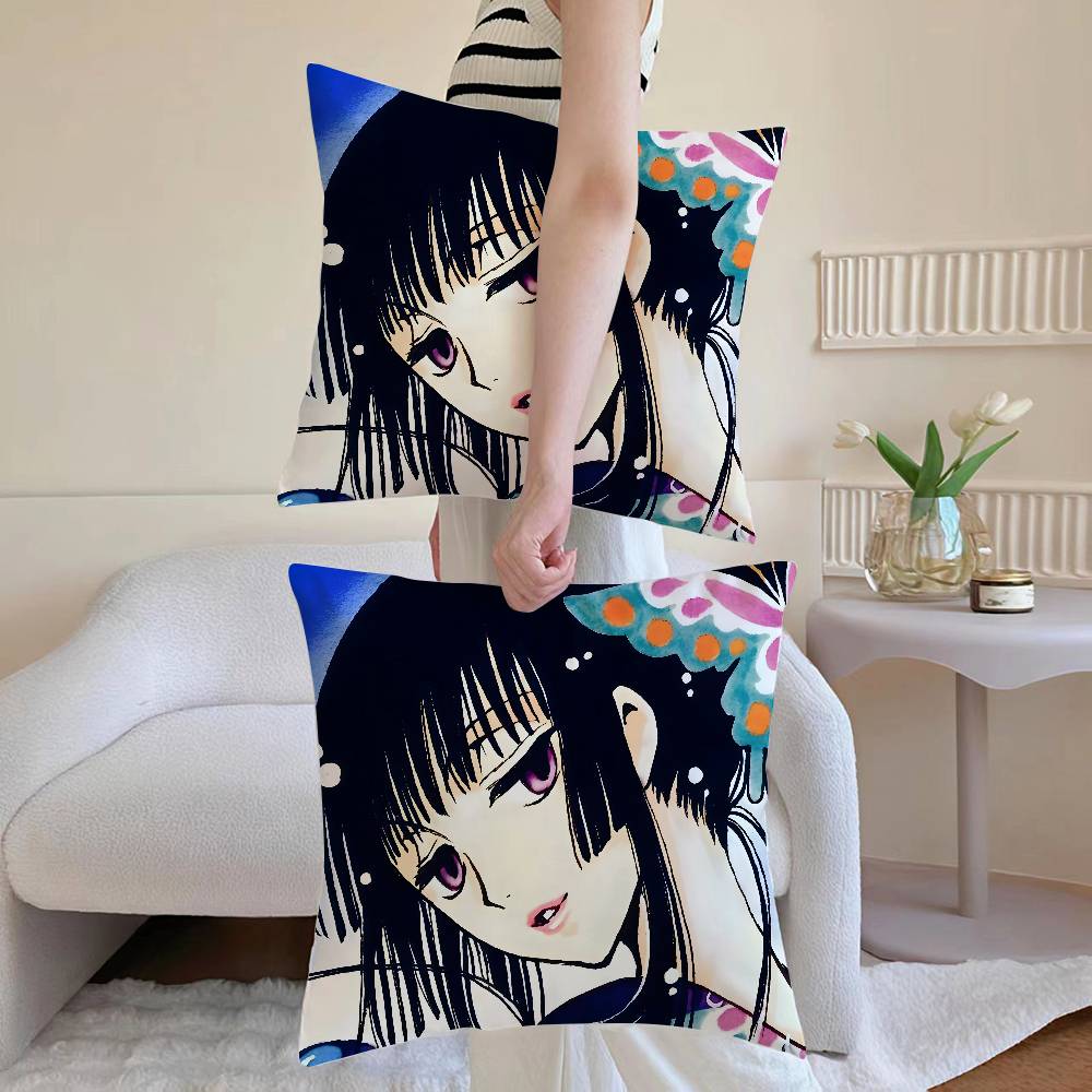 

Cute HOLiC Yuuko Pillow Case Sofa and Living Room Decorative Cushion Covers Dust-proof and Mite-proof Invisible Zipper 12x12Inch