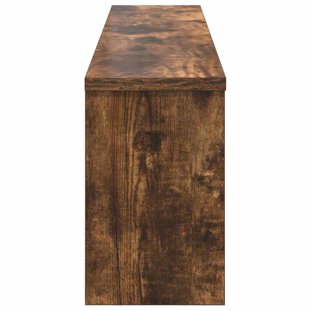 Wall Mounted Nightstand Smoked Oak 100 x 16 x 26 cm
