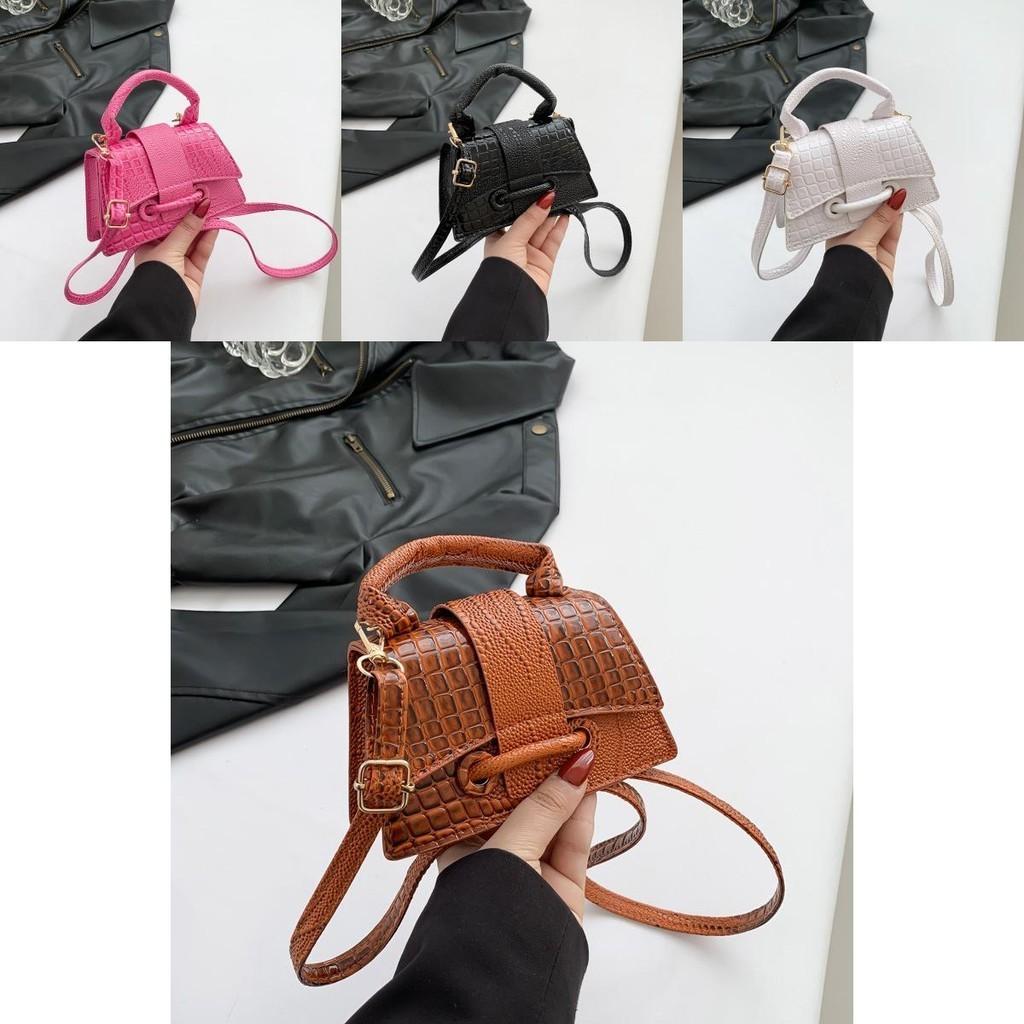 Trendy Women's Pu Leather Small Box Bag Chic 2024 Shoulder Crossbody Bag