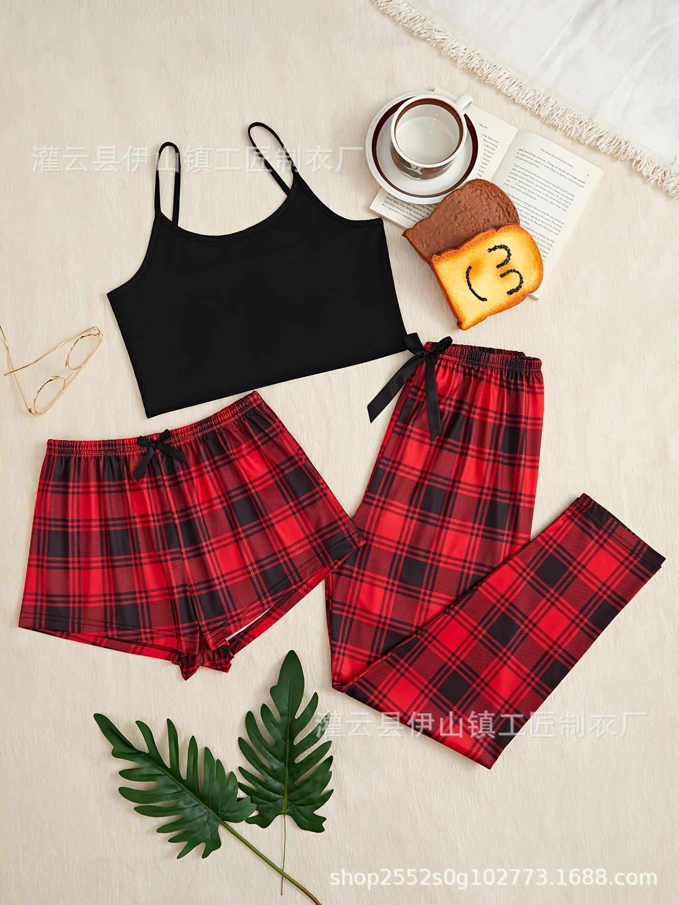 European and American autumn and winter women s casual style suit, suspender shorts and trousers three-piece loungewear S