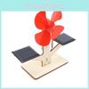 Kids Diy Solar Powered Wind Fan Science Experiment Educational Toy Natural Wood Material