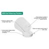 ABWR-5 Pack 5 Inch Self Watering Pots For Indoor Plants, Flower Pots Planter With Drainage Holes And Wick Rope White Easy Instal