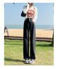 Women's jeans, high waisted, loose and wide leg pants, casual and versatile, comfortable for commuting, hanging straight leg pants, children's pants