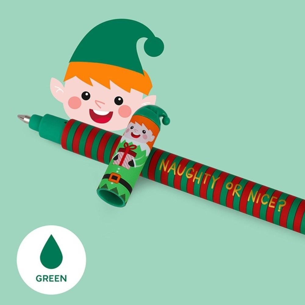 Sneldrogende Inkt Kerst Uitwisbare Gelpennen Plastic Uitwisbare Schrijfpennen Schoolbenodigdheden