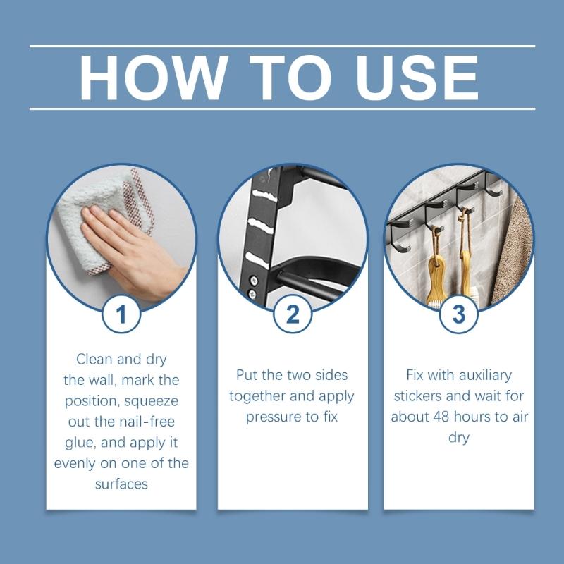 60ml Multifunction Glues Nail Frees Glues Water Resistant Glues Instants Bonding Adhesive Glues Easy To Use for Home