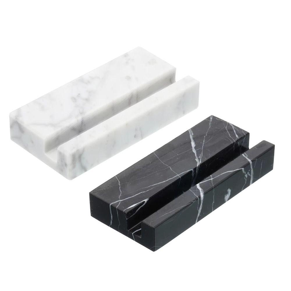 Marble Mobile Phone Holder Thickened Card Stand Organizer Durable Business Card Holder Trade Shows
