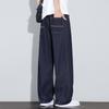 Mens Raw Denim Jeans 2026 Thin Loose Straight Leg Casual Pants