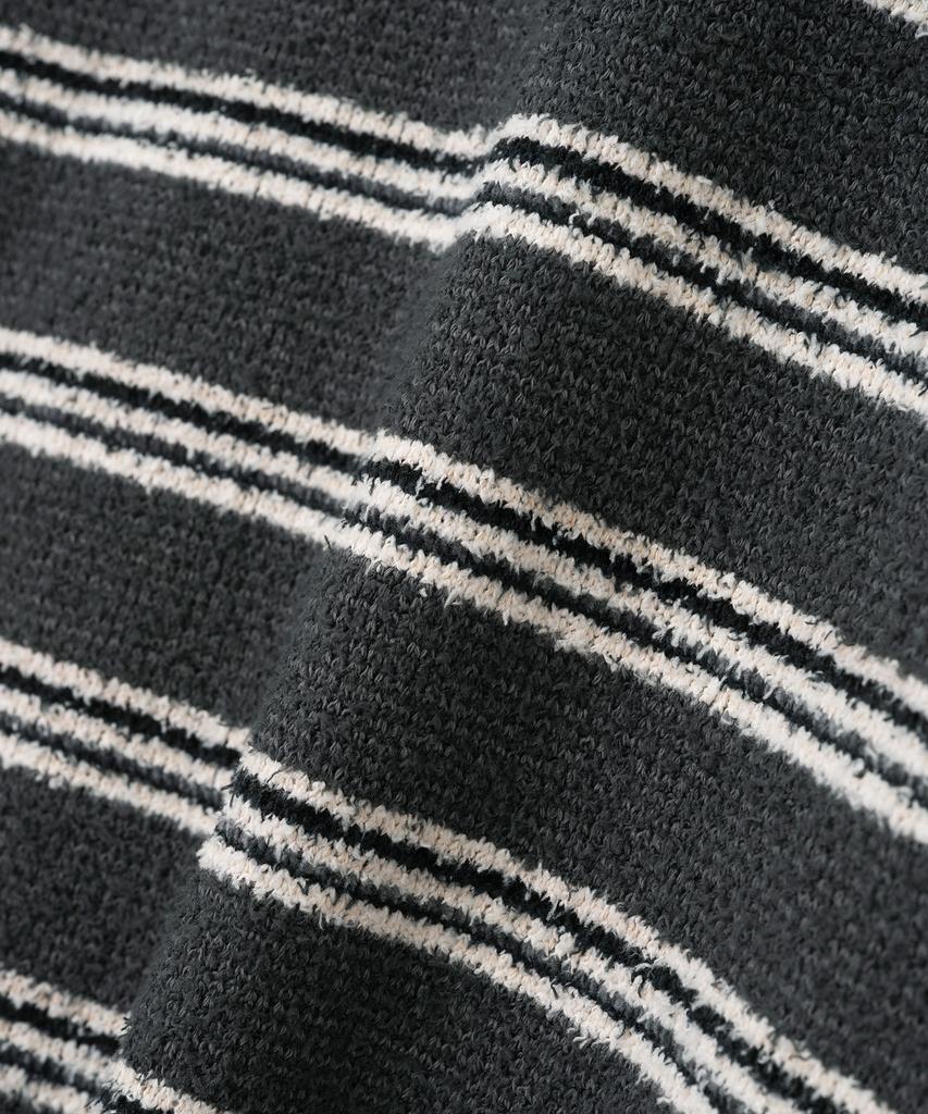 MILLO ARCHIVE Port Half Collar Knit [Charcoal]