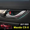 ABS Car Styling Inner Door Handle Bowl Cover Trim Protector Sticker For Mazda CX-5 CX5 2017-    2024 Accessories