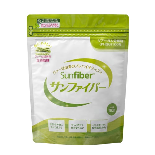 Taiyo Labo Sun Fiber Guar Bean Dietary Fiber, 180g, Fermented Guar Gum Hydrolyzate, Water-Soluble Dietary Fiber Powder, Promotes Beneficial Bacteria,