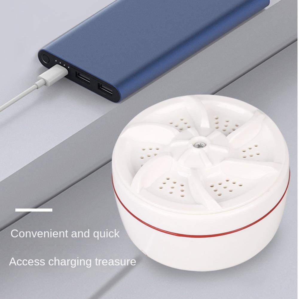 USB Portable Ultrasonic Washing Machine with Blue Light Automatic Cycle Cleaning Tools  Underwear