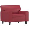 VidaXL Armchair, Relaxation Chair with Cushion, Seat with Armrests and Backrest, Living Room Sofa, Modern, Red 359410