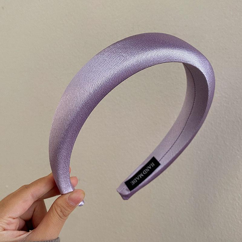 Glanzende Satijnen Stof Hoofdband Brede Kruis Haarbandsels Dagelijkse Hoofdbedekking Zoete Eenvoudige Hoofdbanden Dames Haaraccessoires