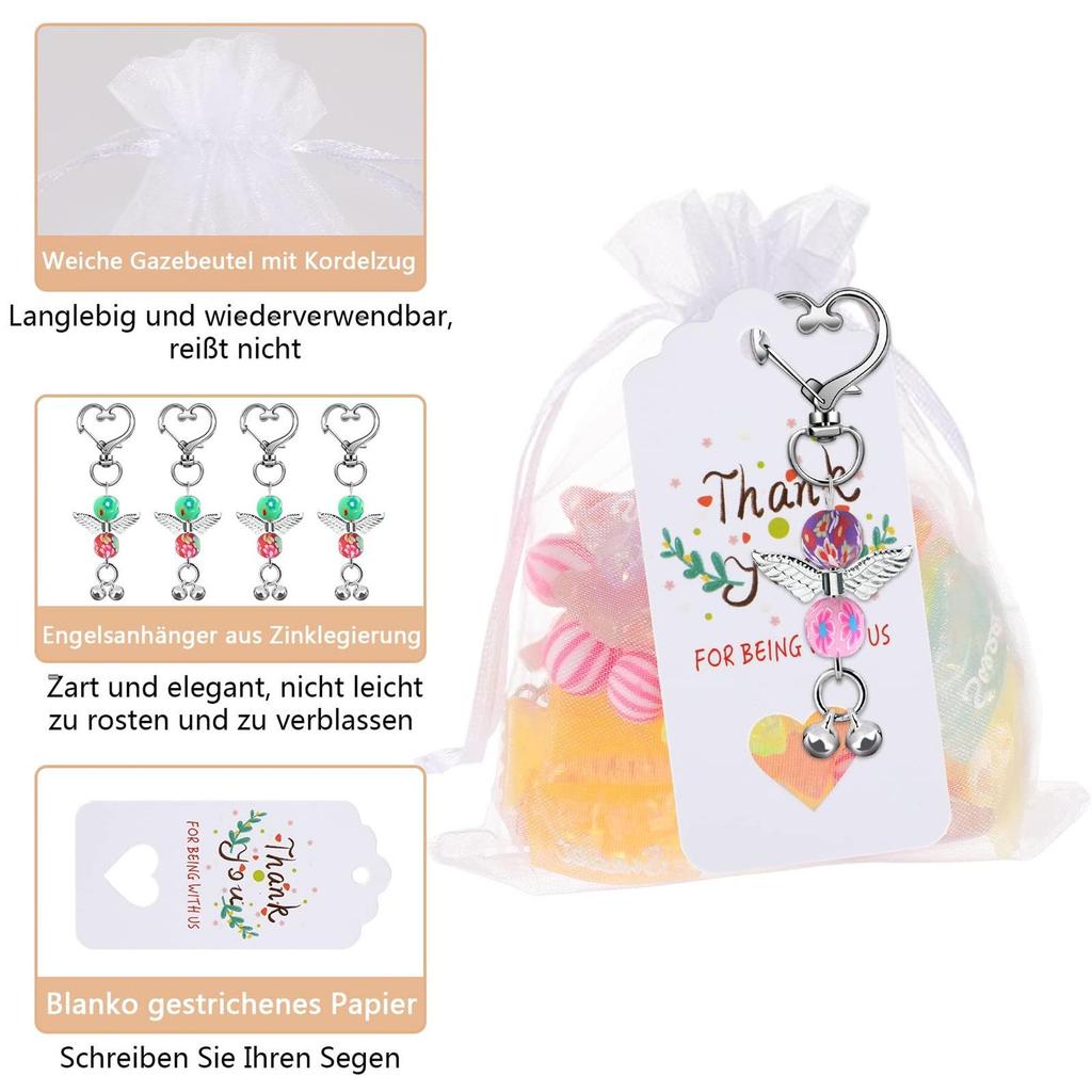 Guardian Angel Keychain: Perfect Thank You Gift for Weddings, Birthdays, Baptisms, Communions, and Gatherings.
