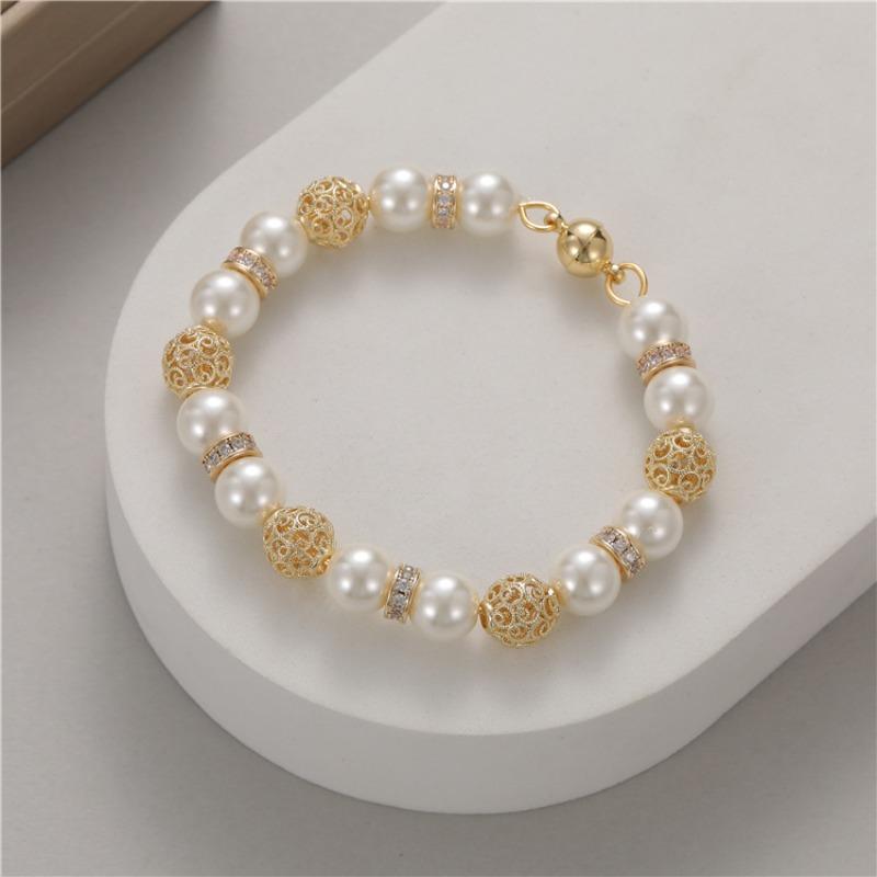 Meier French baroque pearl bracelet - high-end freshwater pearl bracelet/bangle