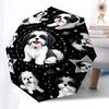 1 Stück Hunde-Weltraum-Regenschirm - 8 Speichen verstärkt, Automatisches Öffnen, Leicht & Langlebig, Modeaccessoire für Draußen, Strand L0367