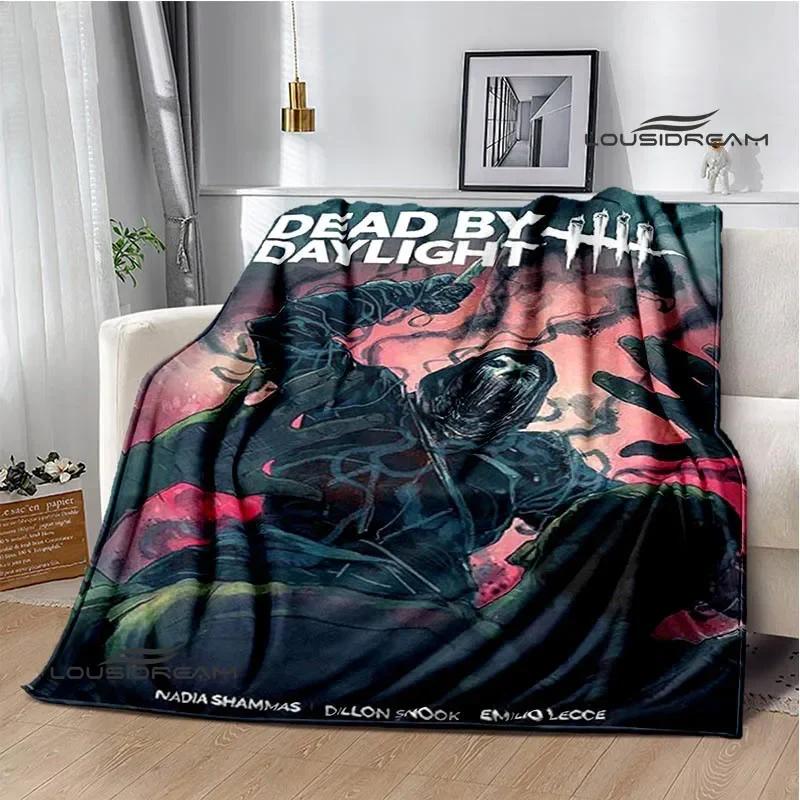 Coperte Stampate 3D Gioco D-Dead By Daylight Coperta Calda per Bambini Morbida e Confortevole Coperta da Casa da Viaggio Regalo di Compleanno