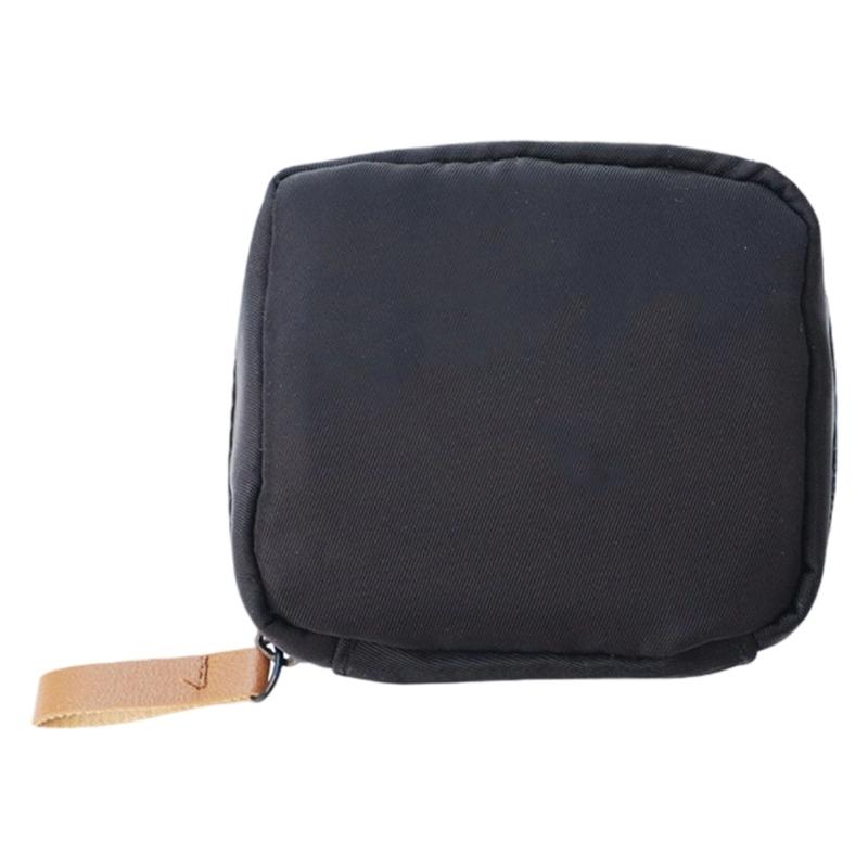 

Discreet Sanitary Pad Organizers Bag Hygienic Menstrual Pad Storage Bag with Secure Zippers for Women s Essential чорний