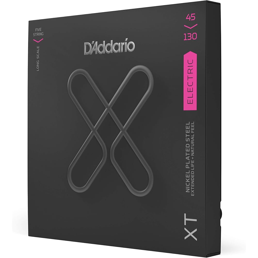 D Addario Daddario Bass Strings XT Coated Strings Long Scale 5 Strings .045-.130 XTB45130 [Domest...