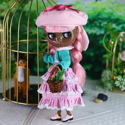 ICY DBS Blyth Doll 1/6 Bjd Jointed Body Doll Super Black Skin Including Clothes Shoes 30cm Toy