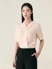 ROEM Basic Short Sleeve Fixed Tie Blouse Rmblg24R04