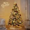 2025 White Flocked Snowy Christmas Tree Set with DIY Ornaments for Home Living Room