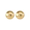 Frosted Gold-plated Brushed Spherical Stud Earrings for Women Retro Unique Creative Versatile Accessories brincos