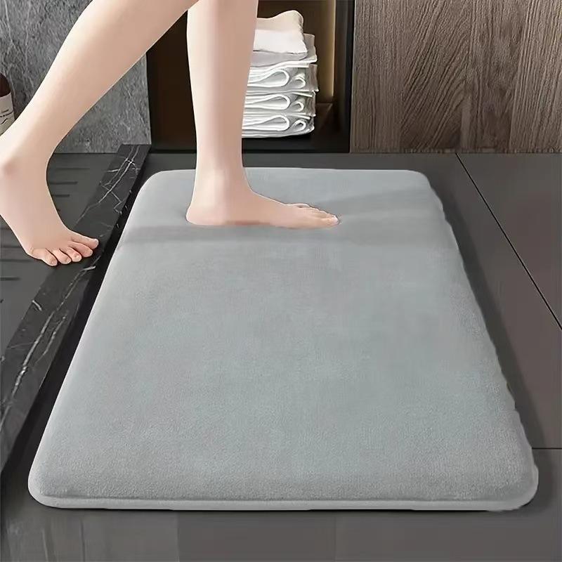 Super absorbent floor mat, super absorbent bath mat, super anti slip coral velvet bathroom floor mat, door mat