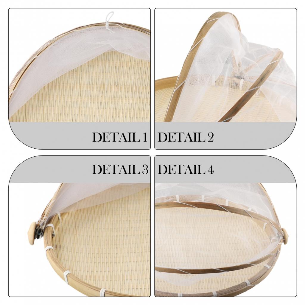 Handmade Dustpan with Antimosquito Net for Organized Fruit and Vegetables