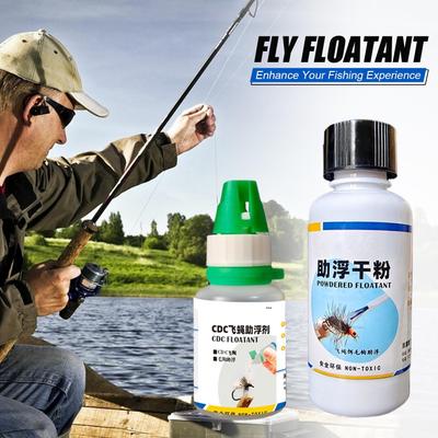 Dry Fly Floatant Increase Floating Effect Natural Extract Hydrolyzable Long-Lasting Fly Powder Fly Fishing Floatant Fishing Tool