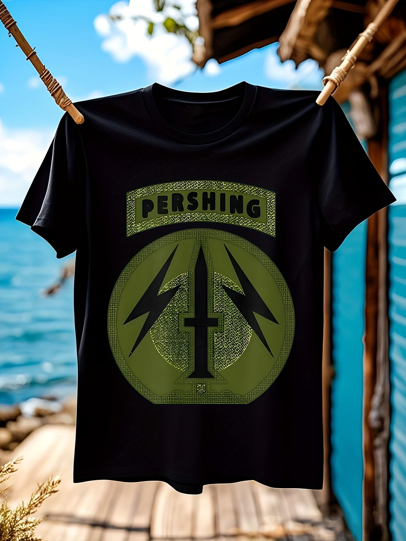 New Exclusive 56Th FA United States Army Pershing Missile Unit Emblem Olive Drab T-shirt XXL