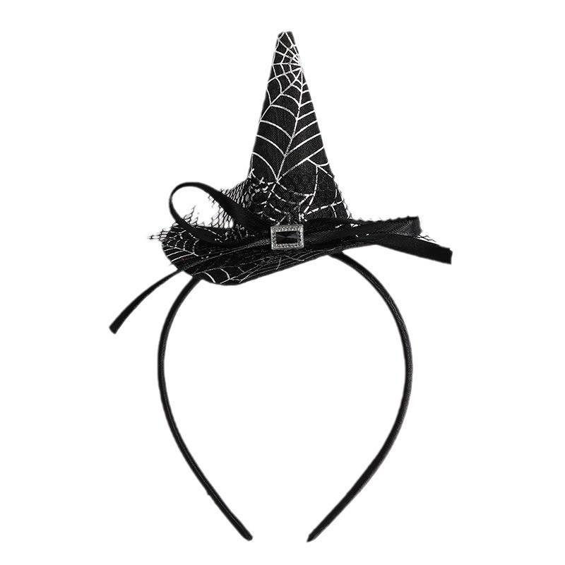 Handmade Halloween Hair Accessory With Spider And Witch Hat For Cosplay And Parties