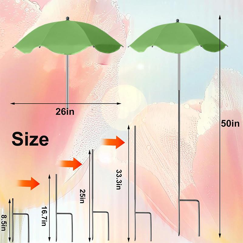 Plant Umbrellas For Outdoor Plants, Adjustable Garden Shade Umbrella Larger Size Plants Shade Cover Umbrella Sun Protection