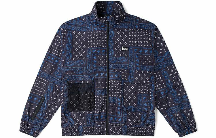 Vans Jackets Women s Navy Blue Stand Collar Moderate Other VN0A7Q1UCQM L