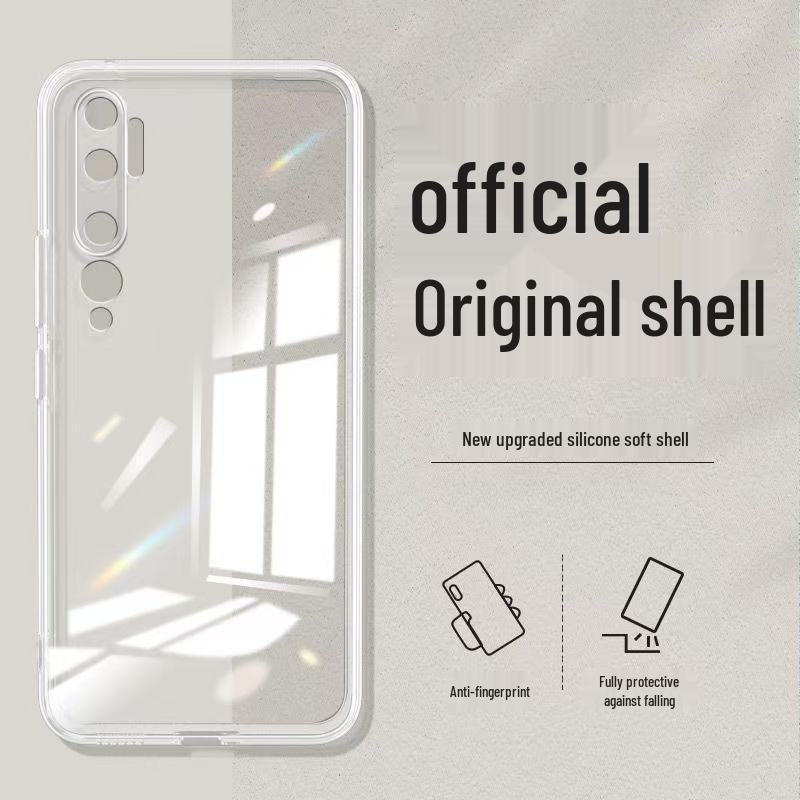 Compatible with Xiaomi CC9 Pro: Solid Color, Rubik's Cube Design, Liquid Silicone, All-Inclusive, Drop-Proof, Straight Edge Soft Case.