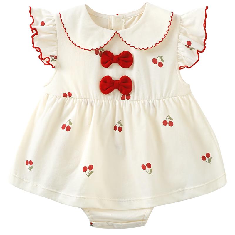 Youqi Baby Girl Sleeveless Summer Bodysuit