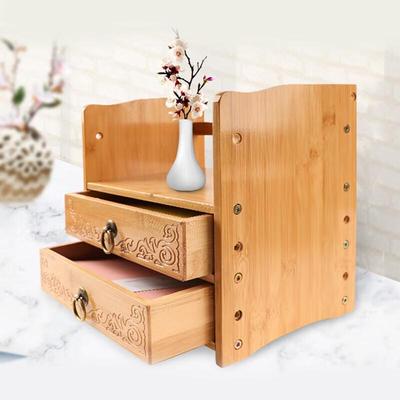 Beifang Bamboo Monitor Stand with Storage Shelf