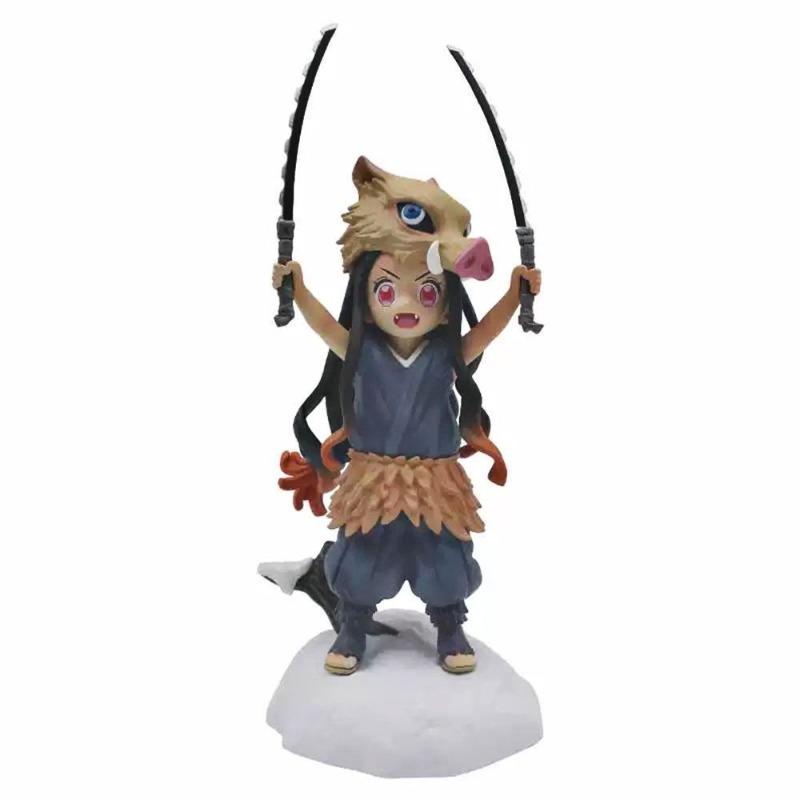 

TrendyToys20cm Demon Slayer Figure :Piggy Beans Cos Nezuko & Inosuke Hashibira PVCAction Model Anime Decoration Collectible Toys