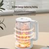 AUCMA 1.8L 304 Stainless Steel Double-Wall Electric Kettle