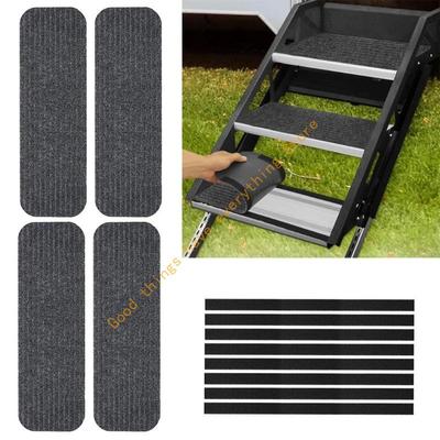55KF Car Step Covers Slip Proof Waterproofie Caravans Stair Mats Durable Polyester Trailer Stair Pads Rugs