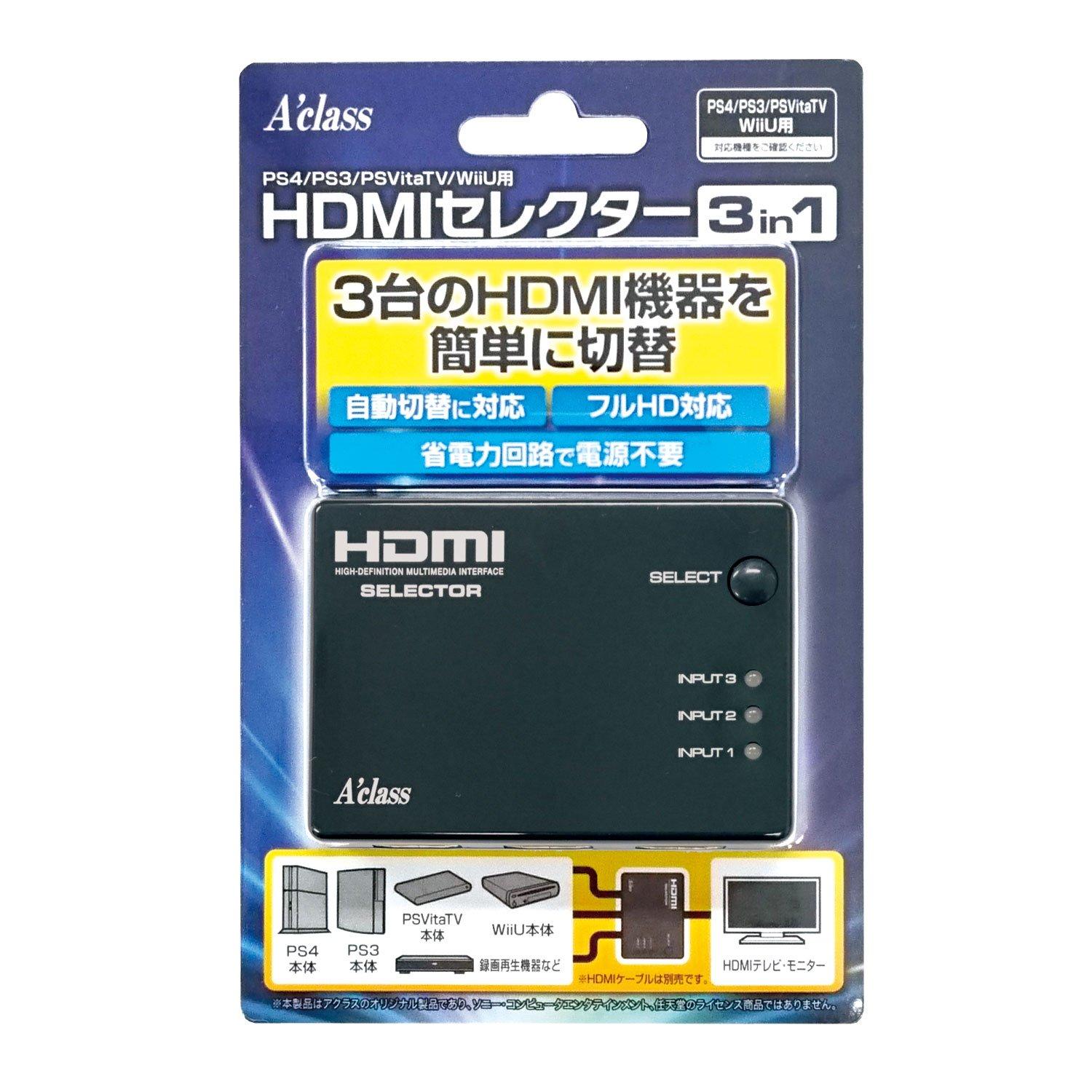 

HDMI selector 3in1 for to be released in late April PS4/PS3/PSVitaTV/WiiU (scheduled 2016)