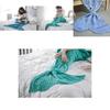Mermaid Tail Blanket For Teens With Faux Cashmere Material Cozy Gift For Spring And Autumn Use