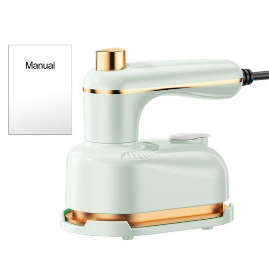 Portable Steam Ironing Machine with Water Tank Foldable Handle 1000W Fast Heating 2-in-1 Dry Wet Mini Travel Iron Clothes Steamer