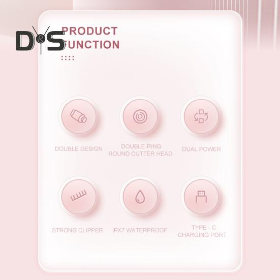 Double-head Women Electric Shaver USB Rechargeable Waterproof Portable Travel Face Body Bikini Area Arm Leg Hair Removal Razor Epilator Trimmer